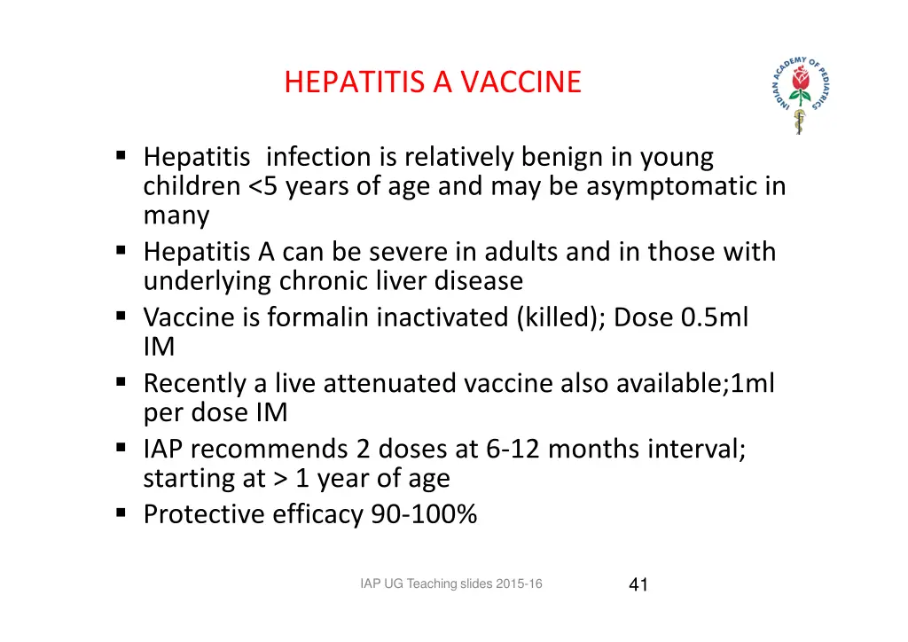 hepatitis a vaccine