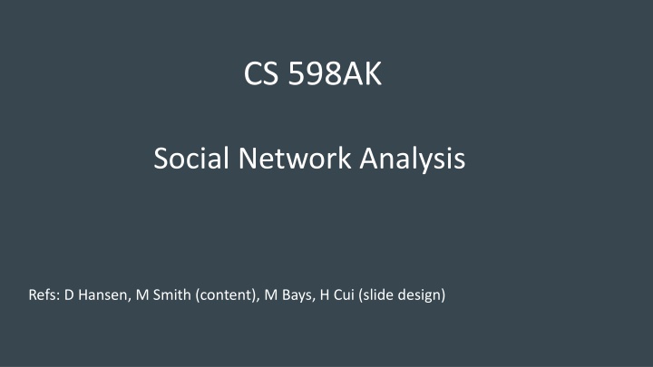 cs 598ak