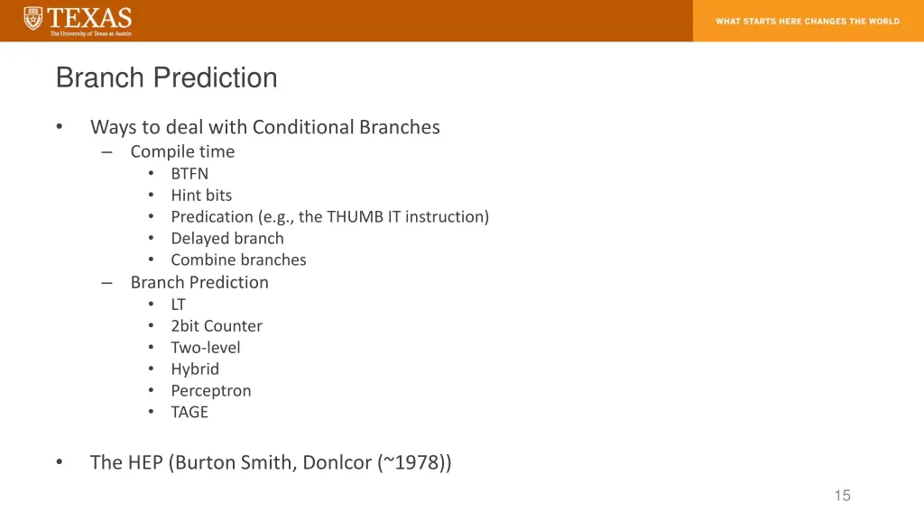branch prediction