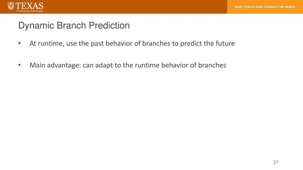 dynamic branch prediction