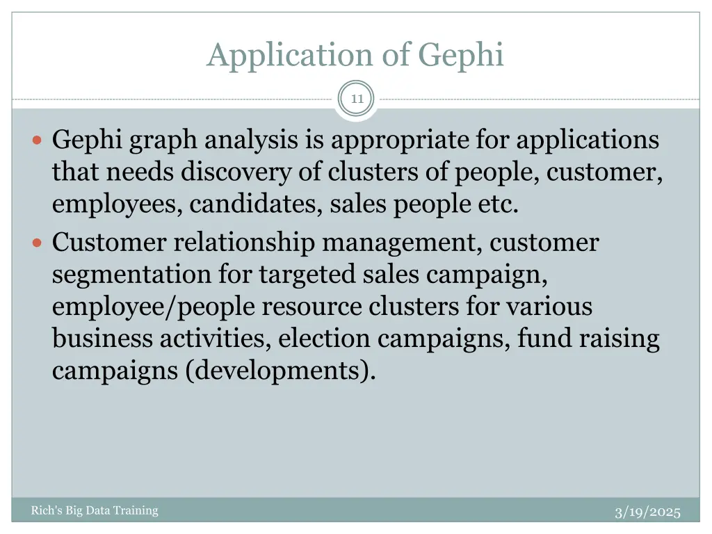 application of gephi