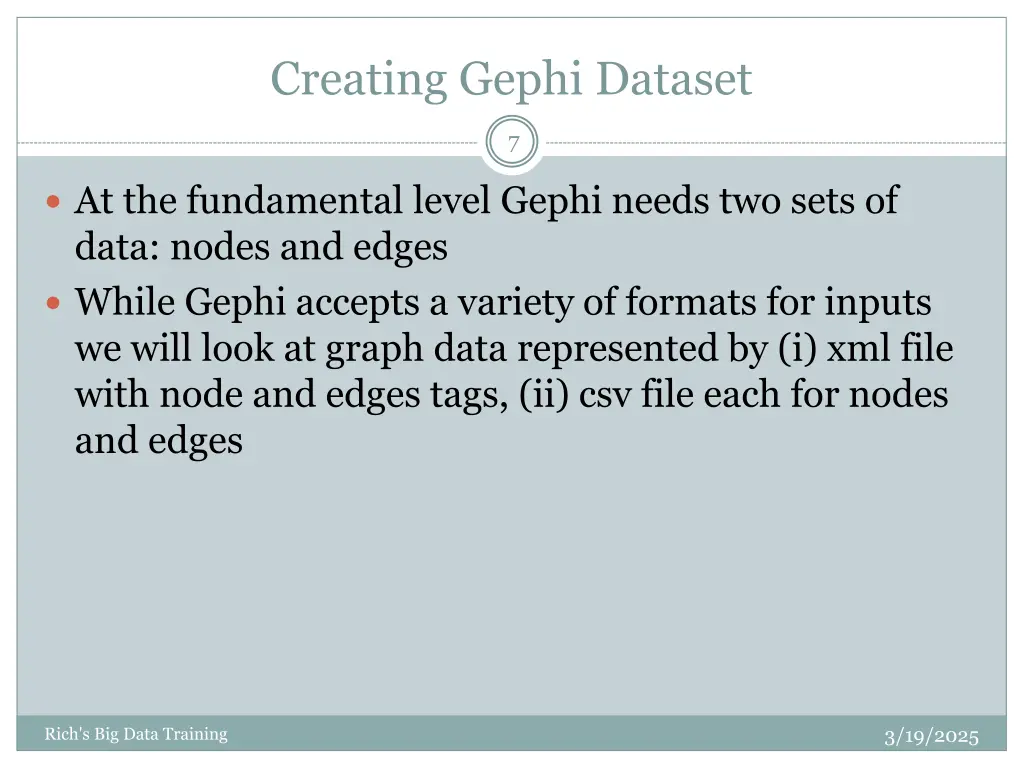 creating gephi dataset