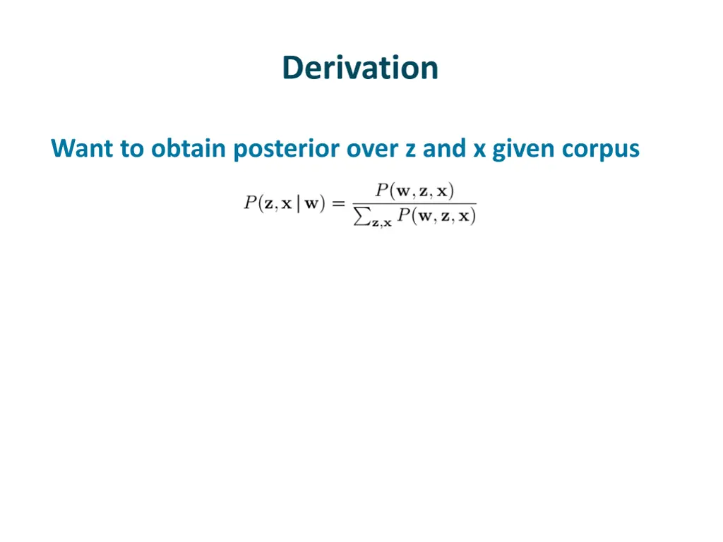 derivation