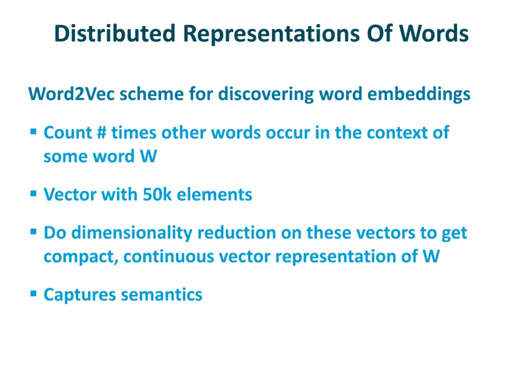 distributed representations of words