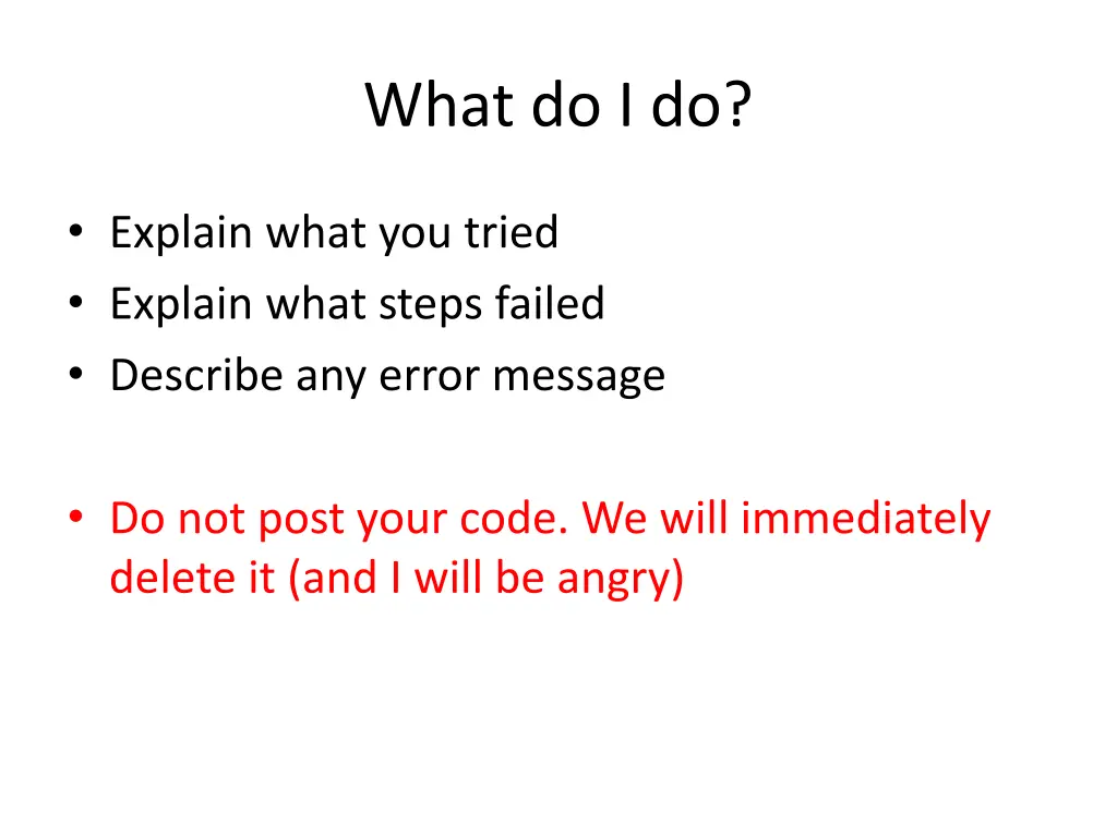 what do i do 1