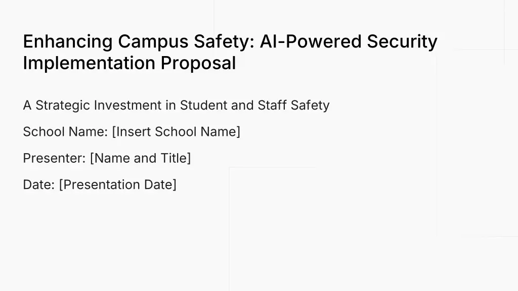 enhancing campus safety ai powered security