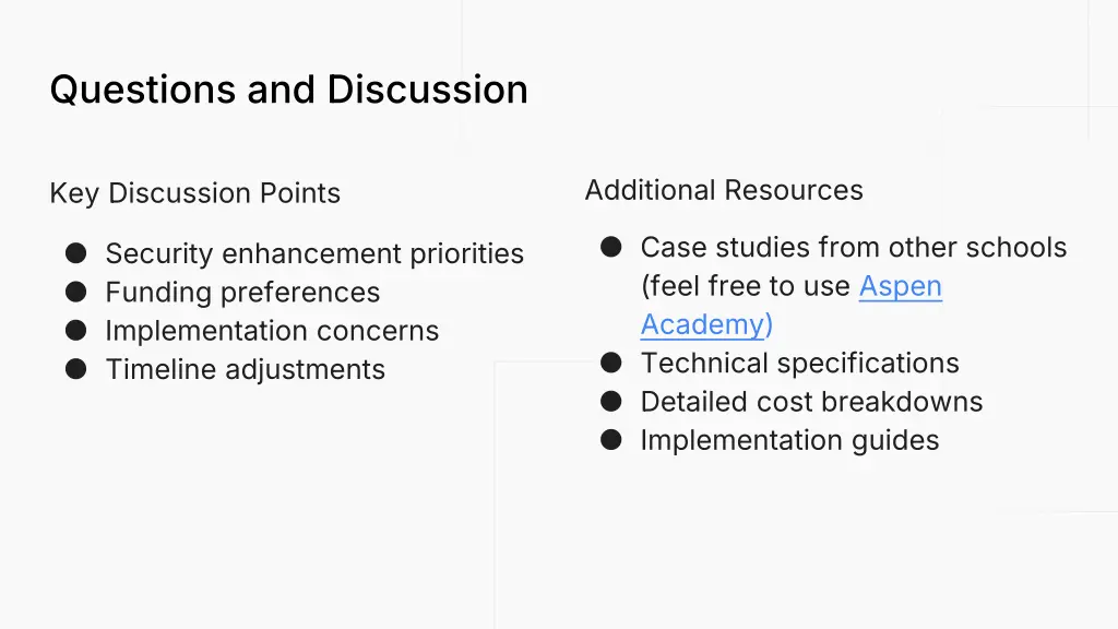 questions and discussion