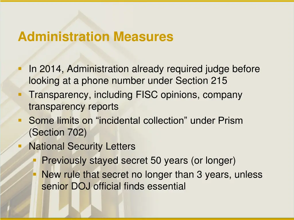 administration measures