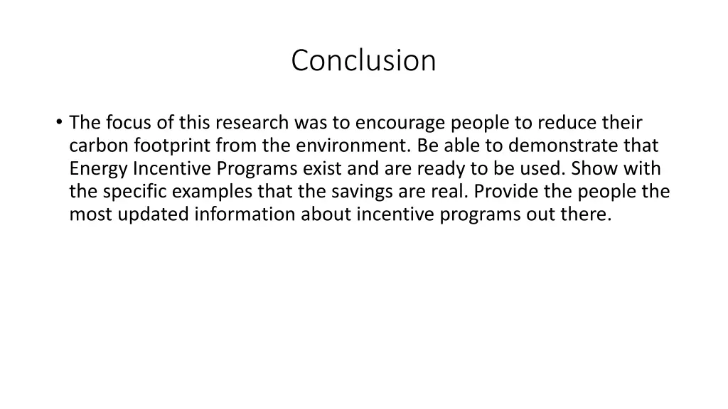 conclusion
