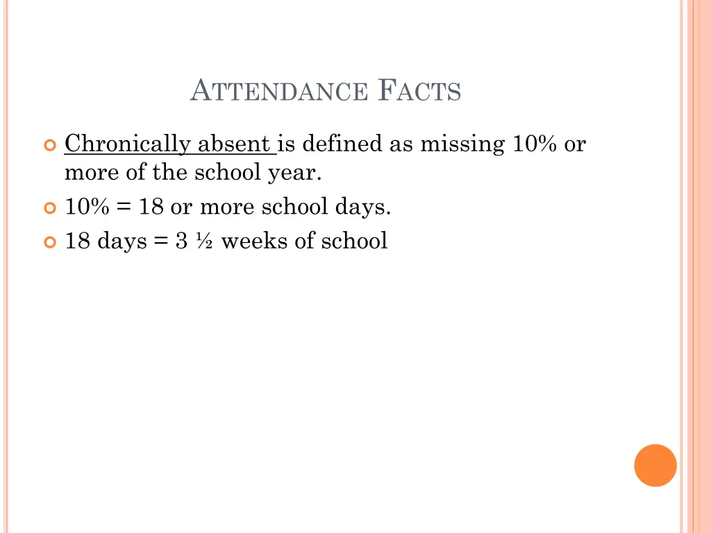 a ttendance f acts