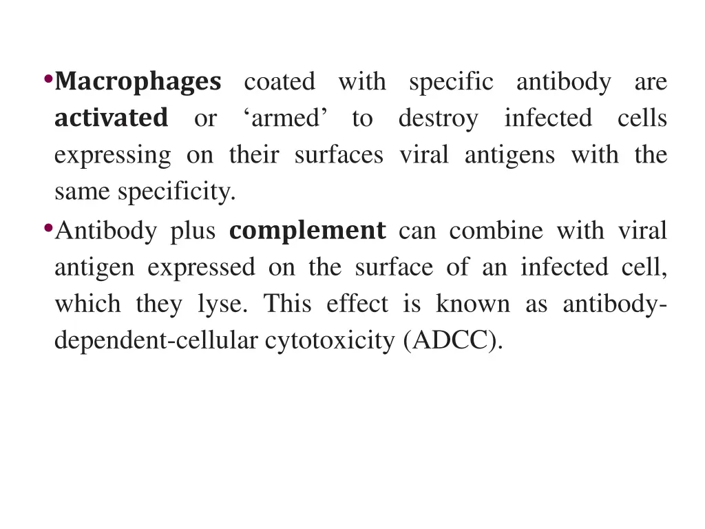 macrophages coated with specific antibody