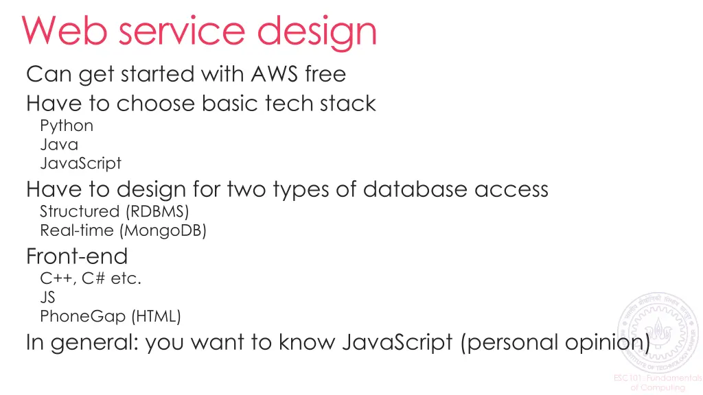 web service design can get started with aws free