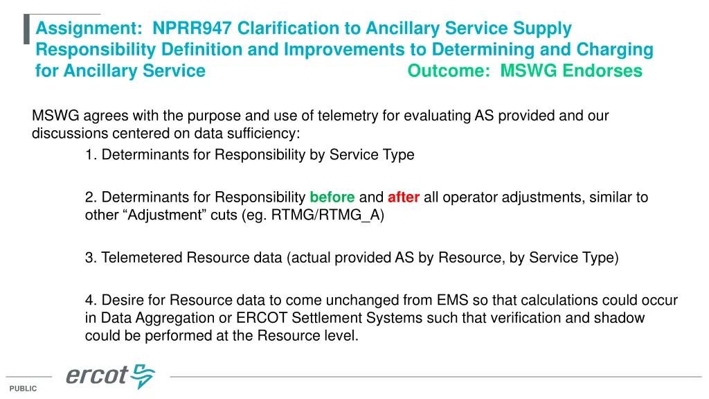 assignment nprr947 clarification to ancillary
