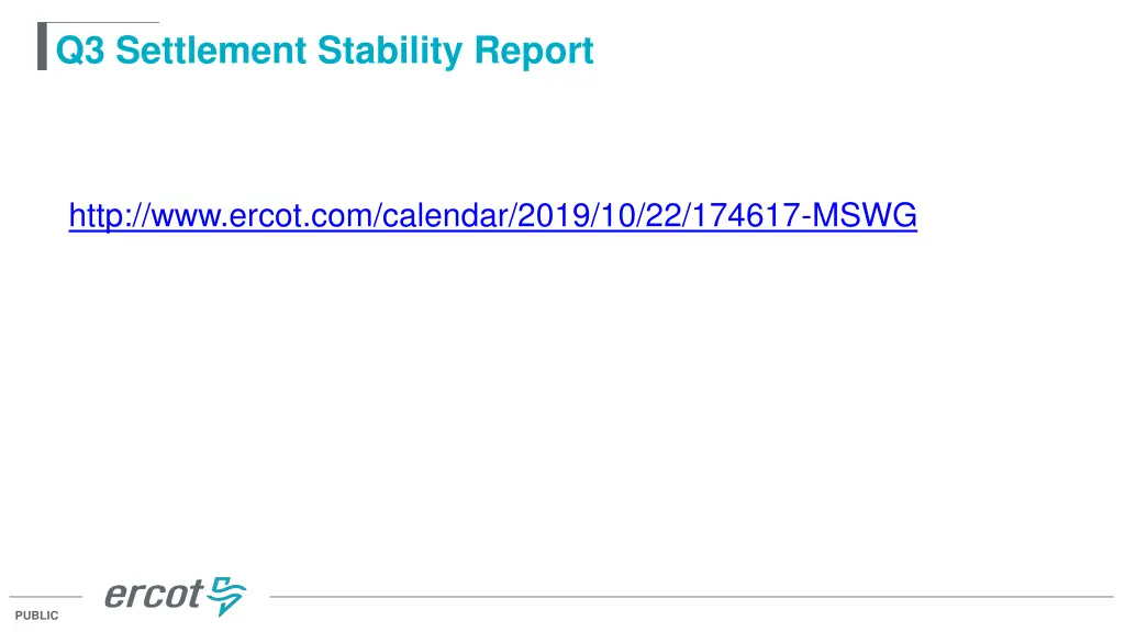 q3 settlement stability report