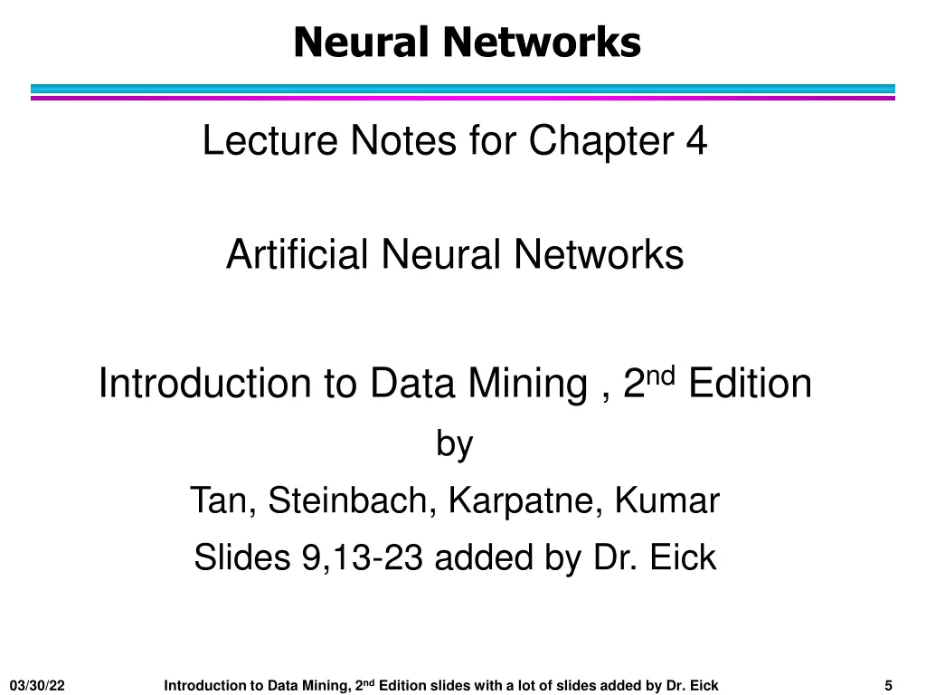 neural networks