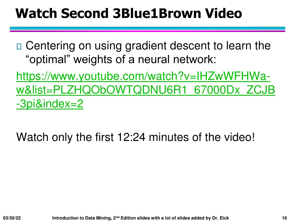 watch second 3blue1brown video