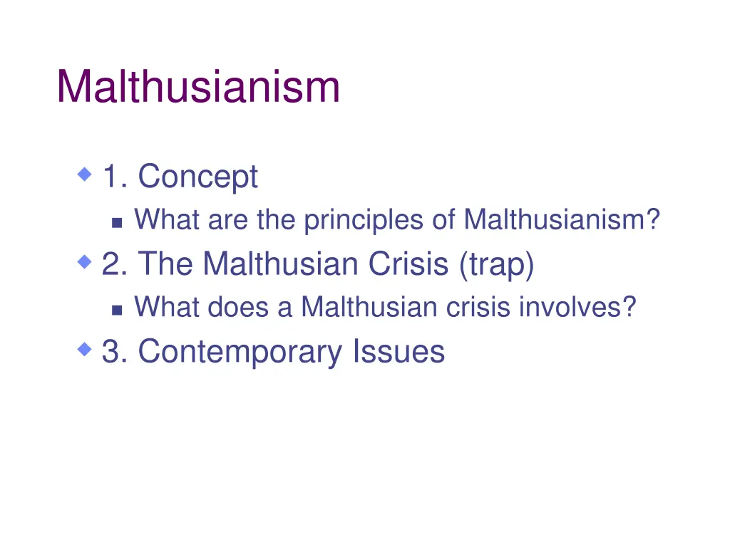 malthusianism