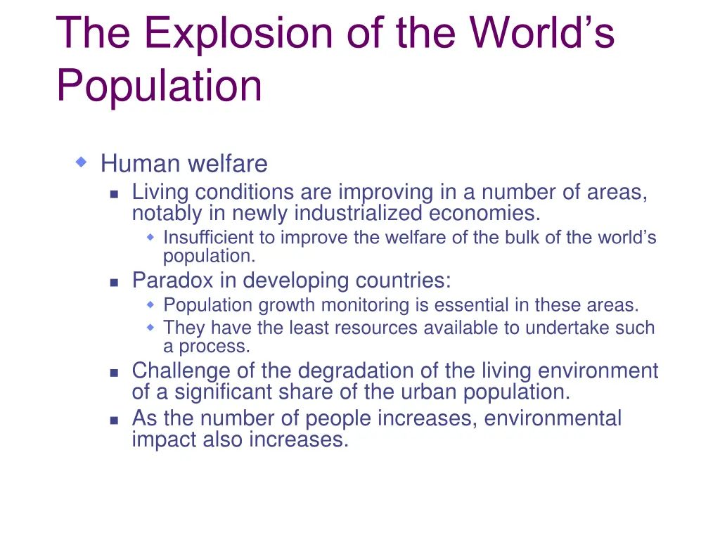 the explosion of the world s population 1