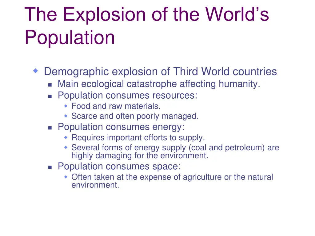 the explosion of the world s population 4