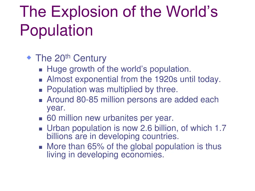 the explosion of the world s population