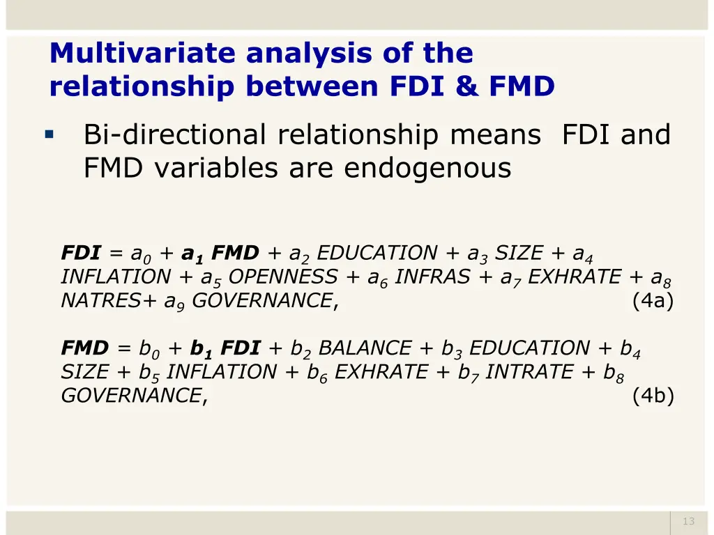 multivariate analysis of the relationship between