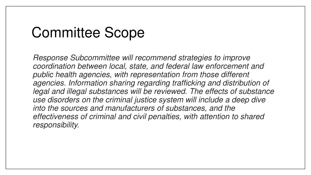 committee scope