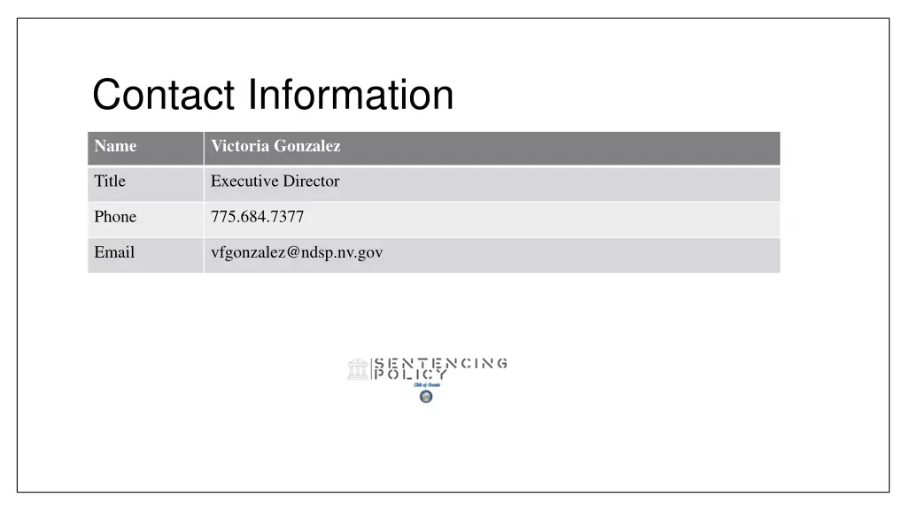 contact information