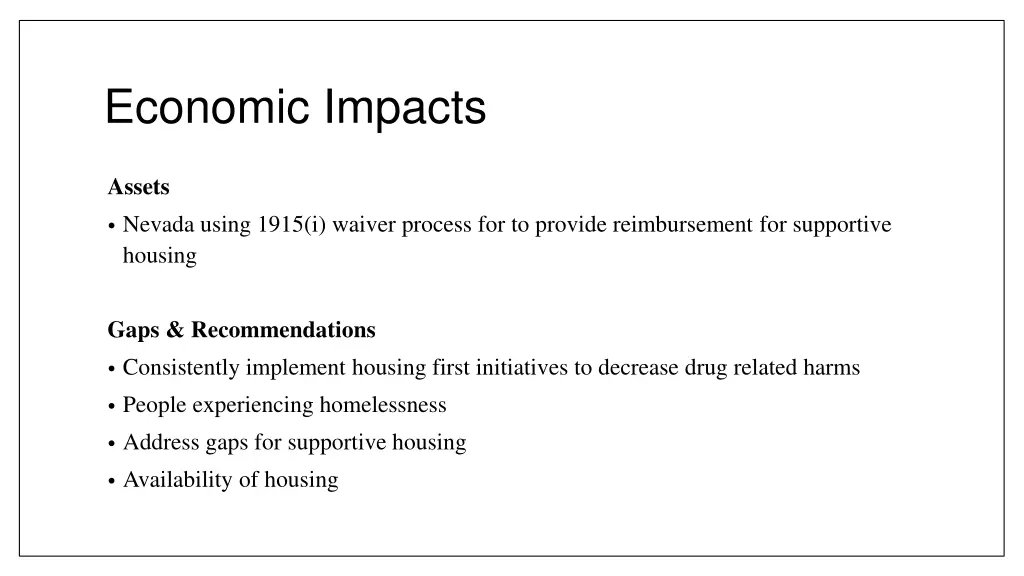 economic impacts