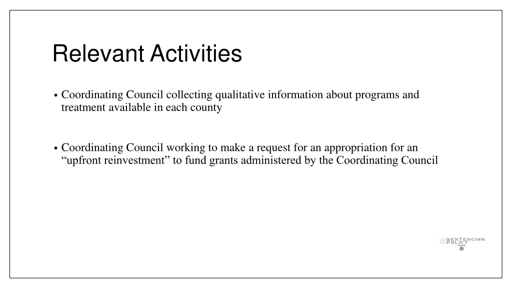 relevant activities