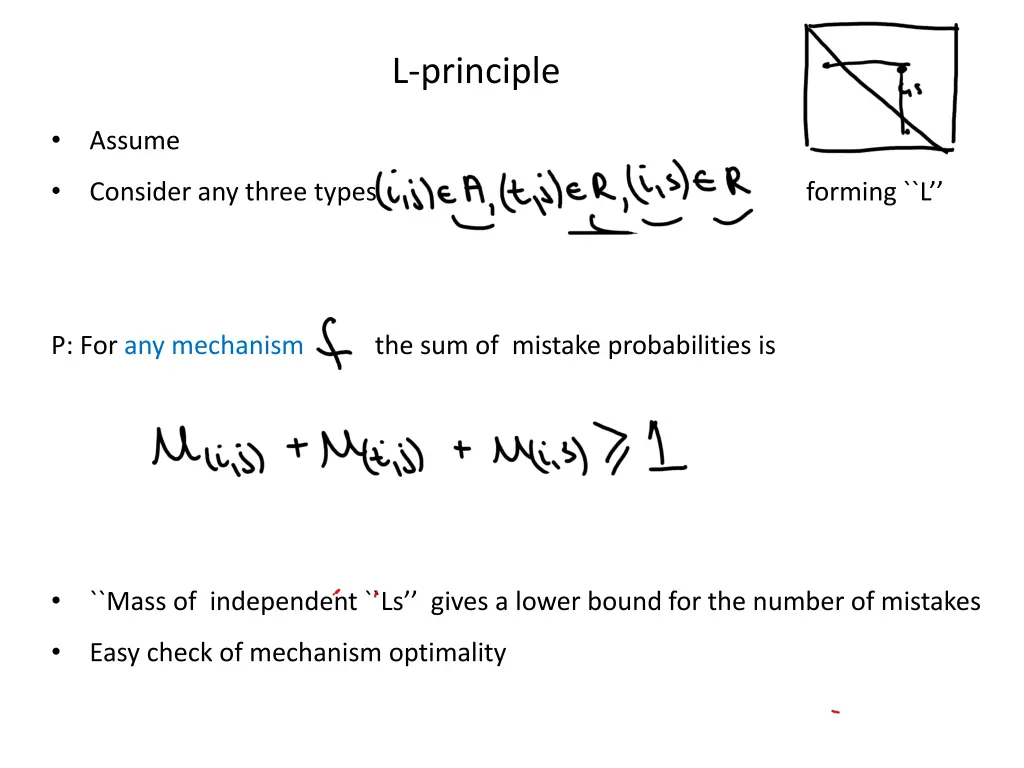 l principle