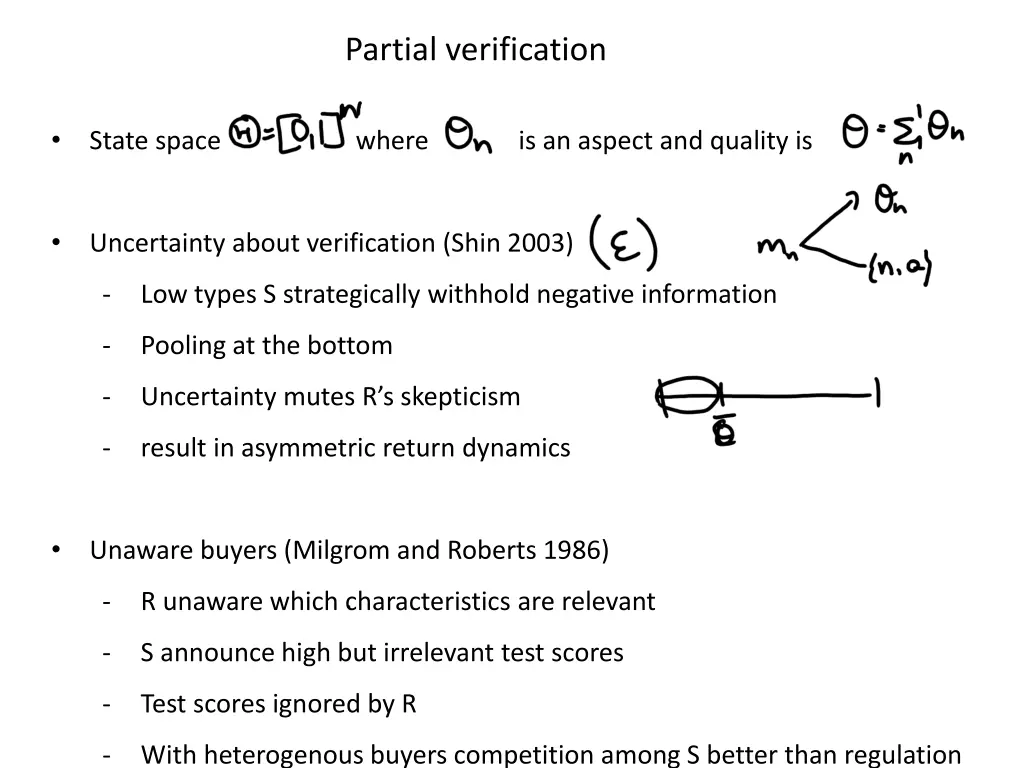 partial verification