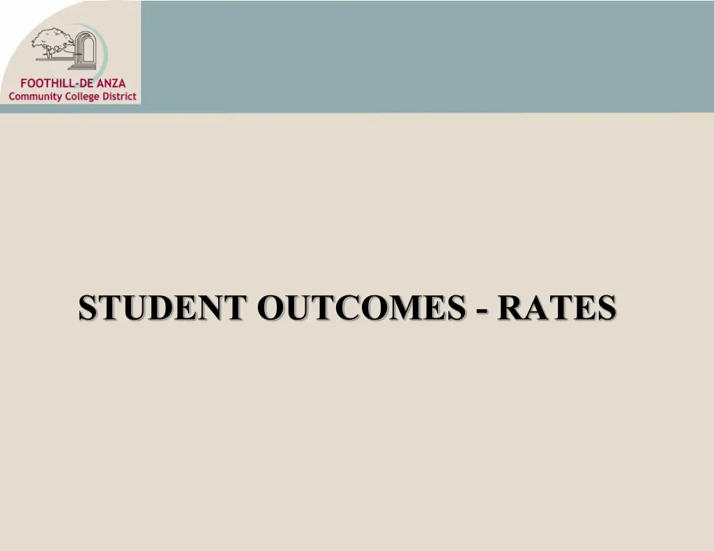 student outcomes rates