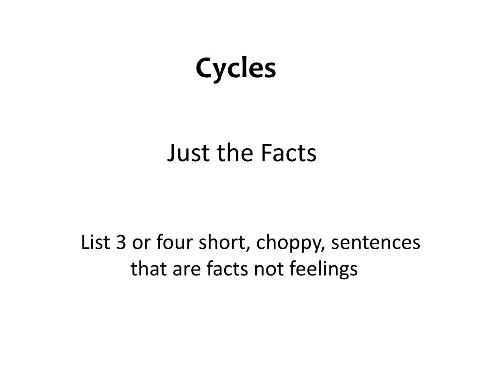 cycles