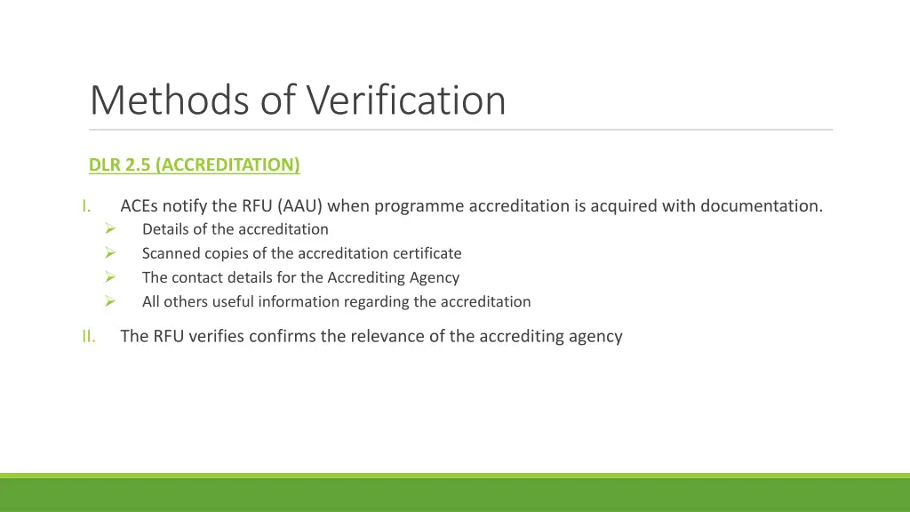methods of verification 2