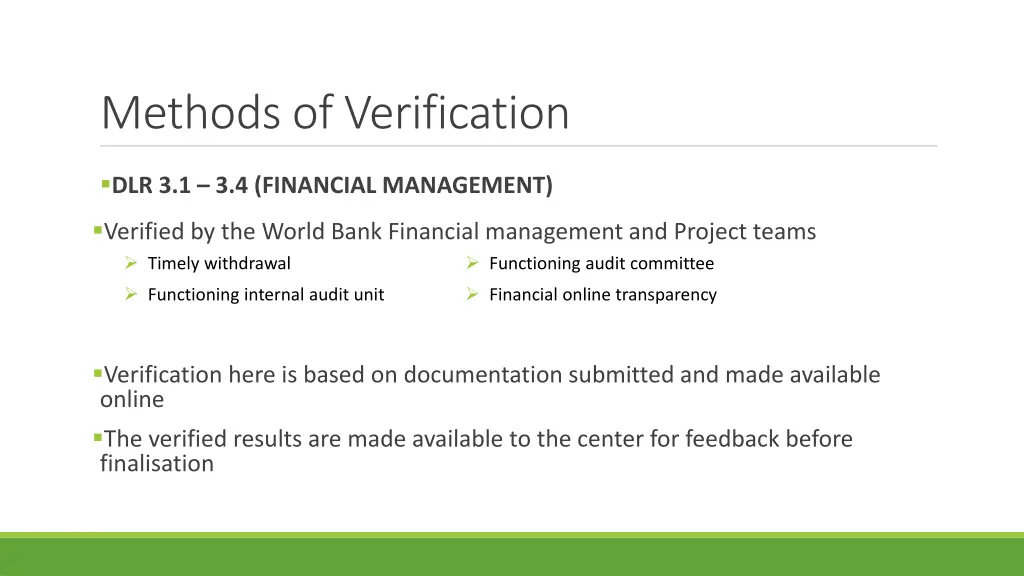 methods of verification 5