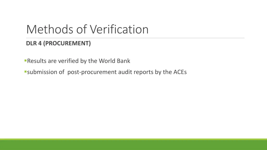methods of verification 6