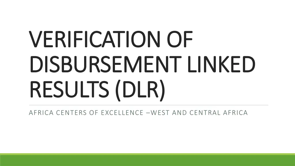 verification of verification of disbursement