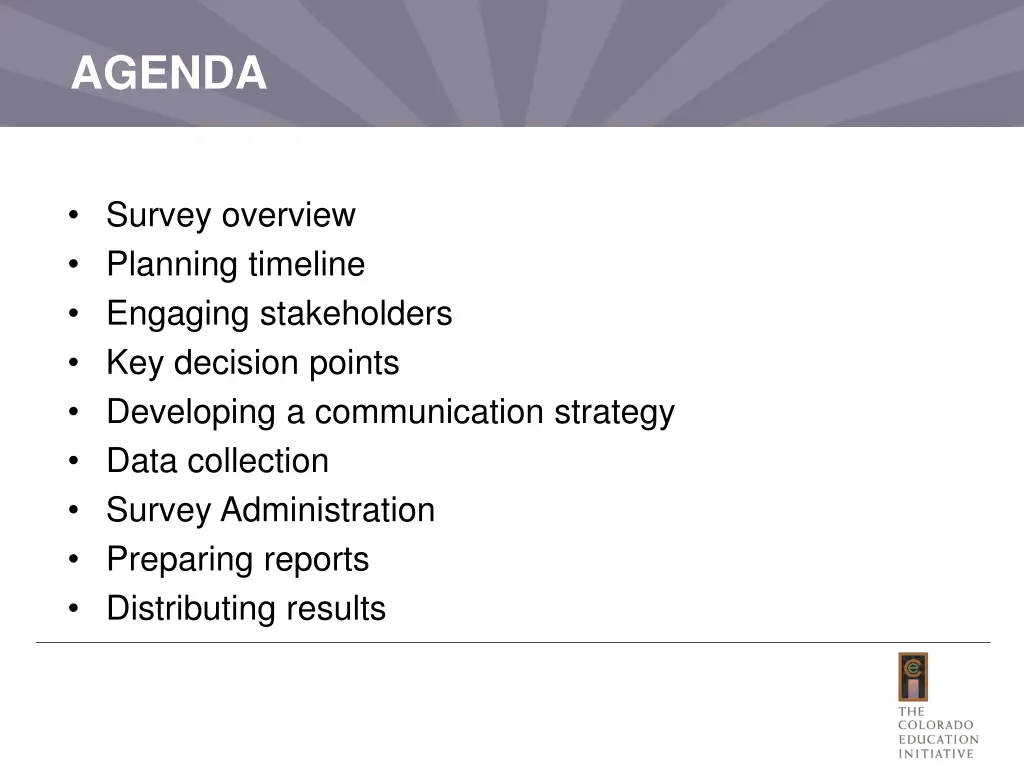 agenda