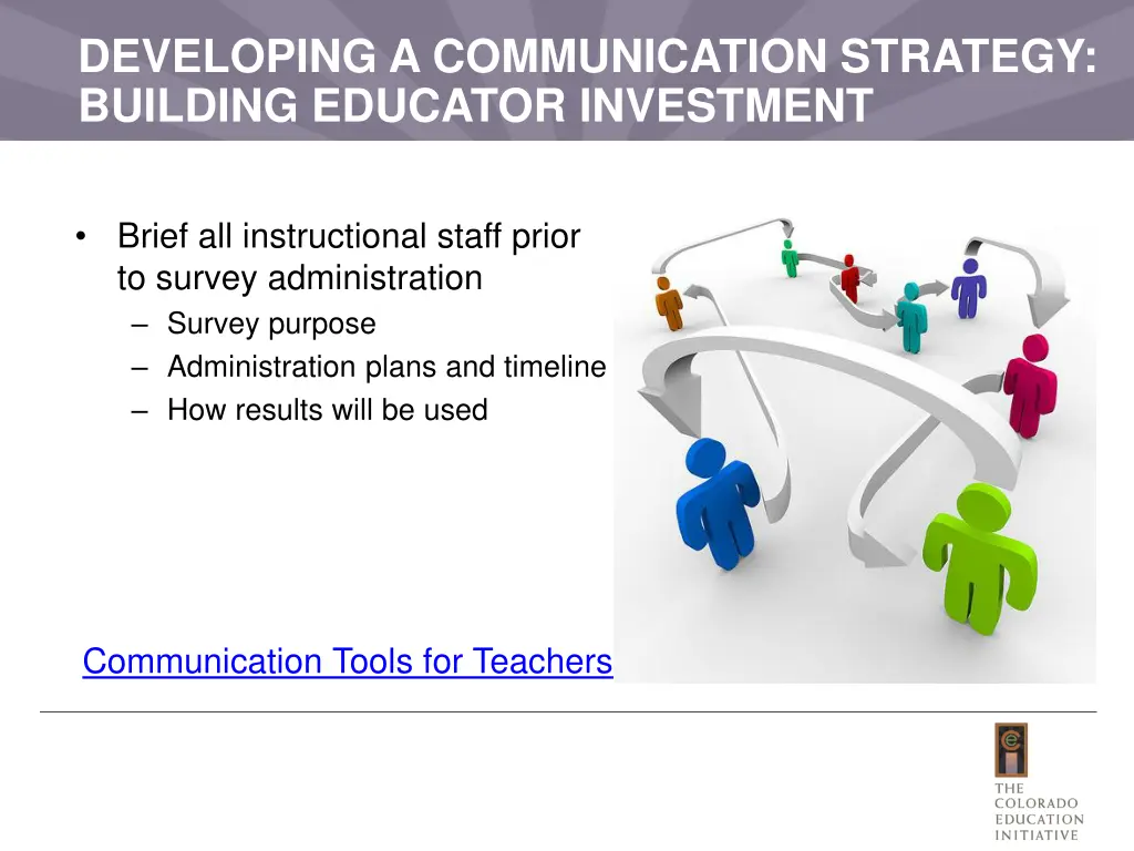developing a communication strategy building