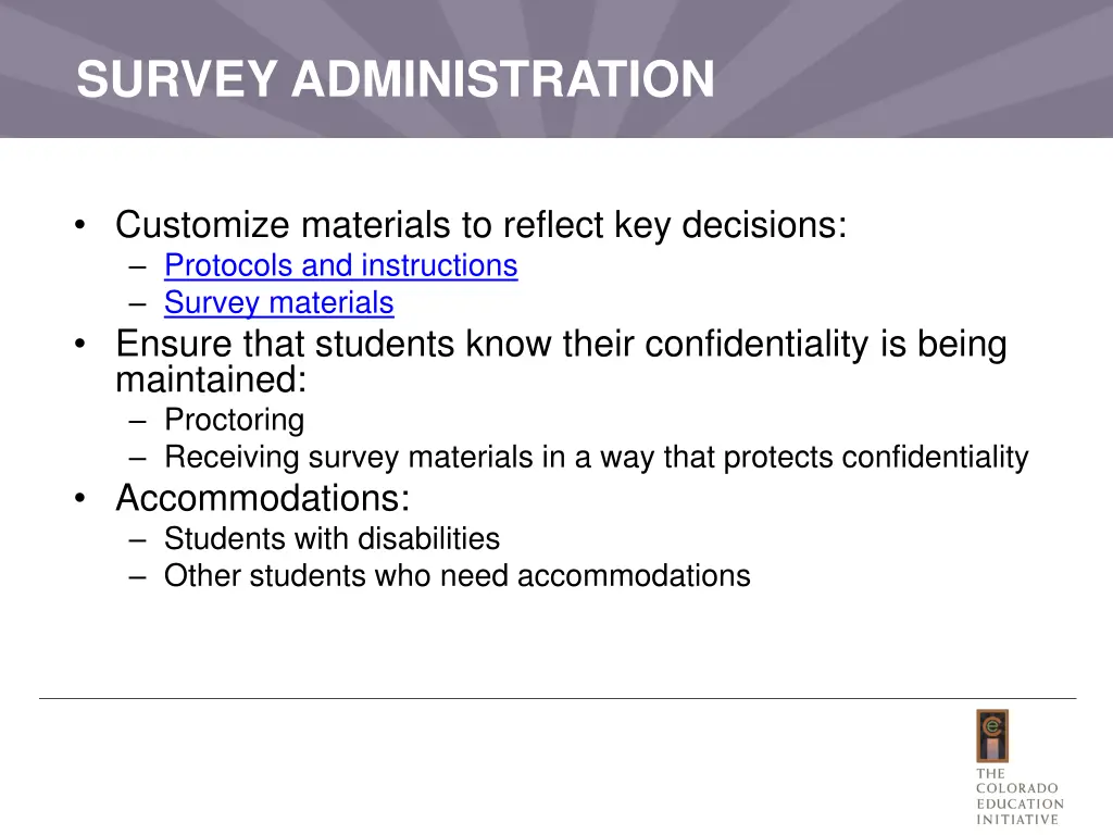 survey administration