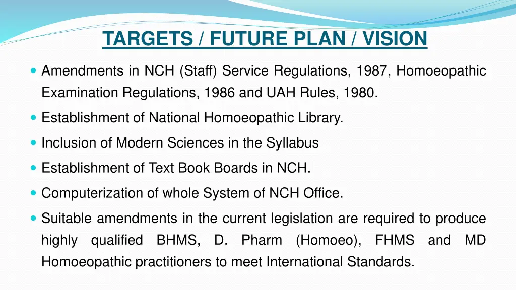 targets future plan vision 1