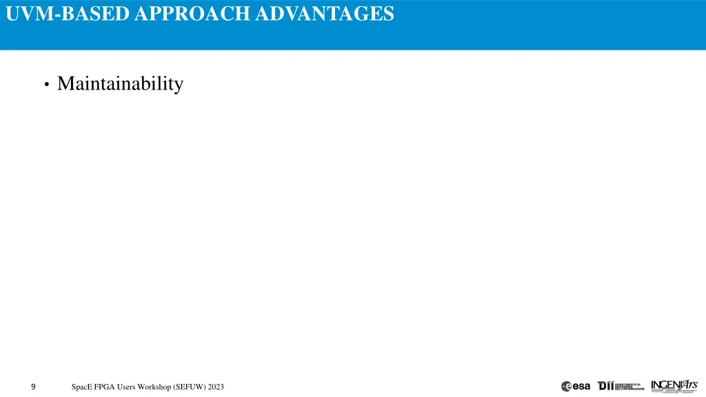 uvm based approach advantages