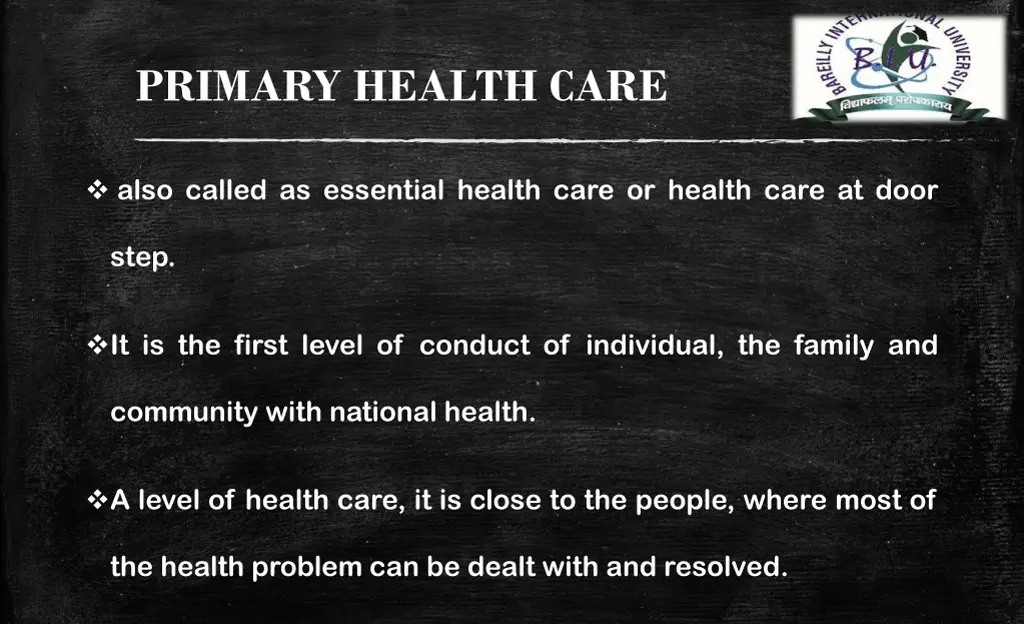 primary health care