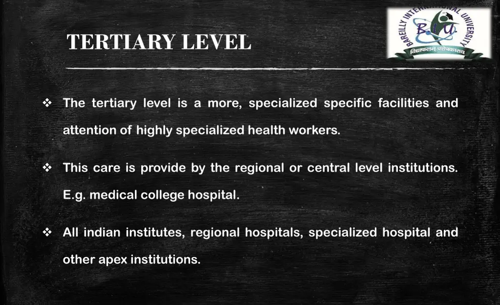 tertiary level