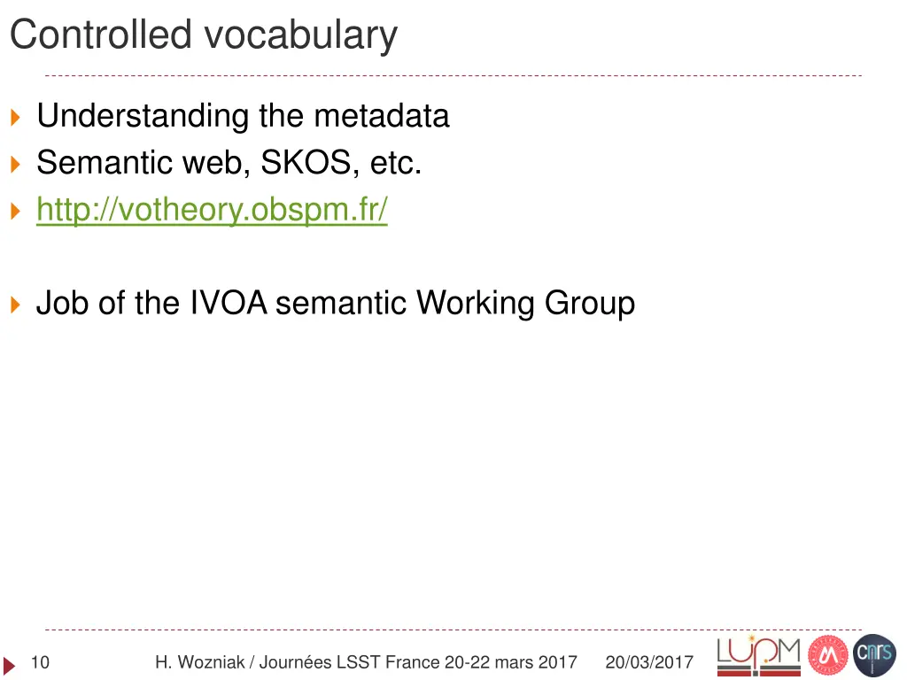 controlled vocabulary