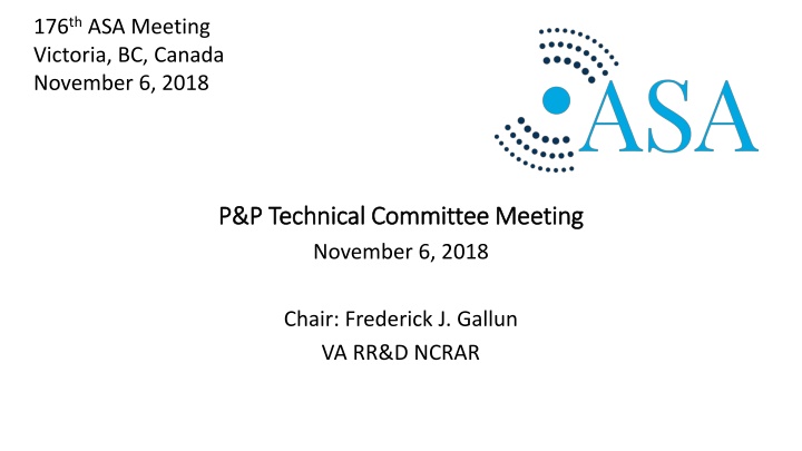 176 th asa meeting victoria bc canada november
