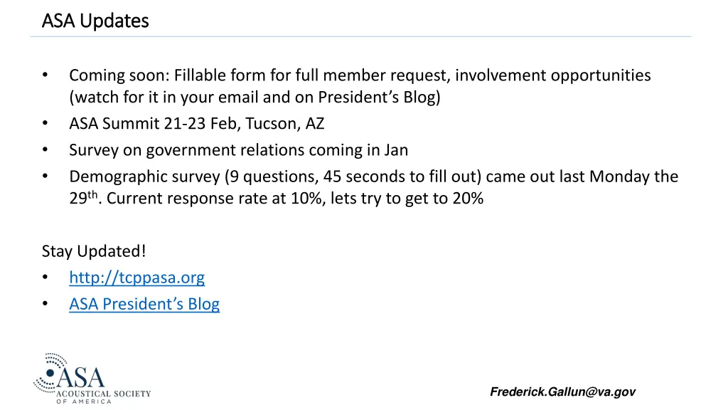 asa updates asa updates