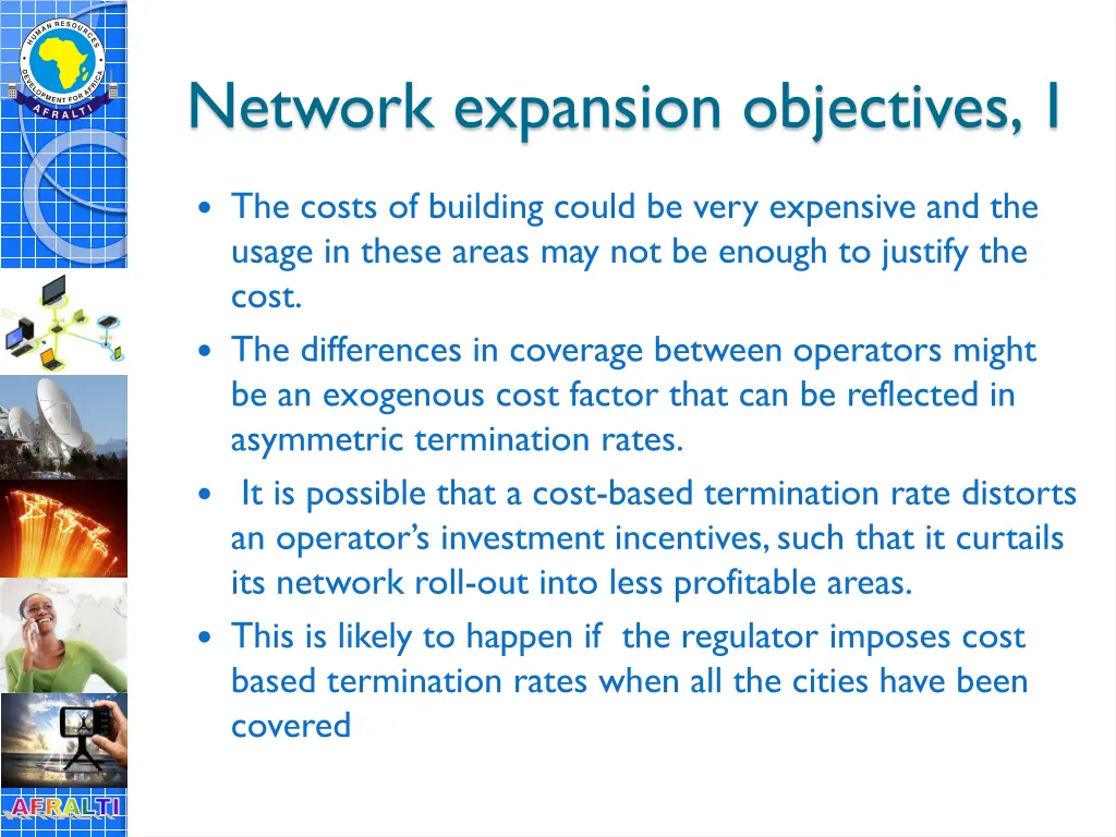 network expansion objectives 1 1