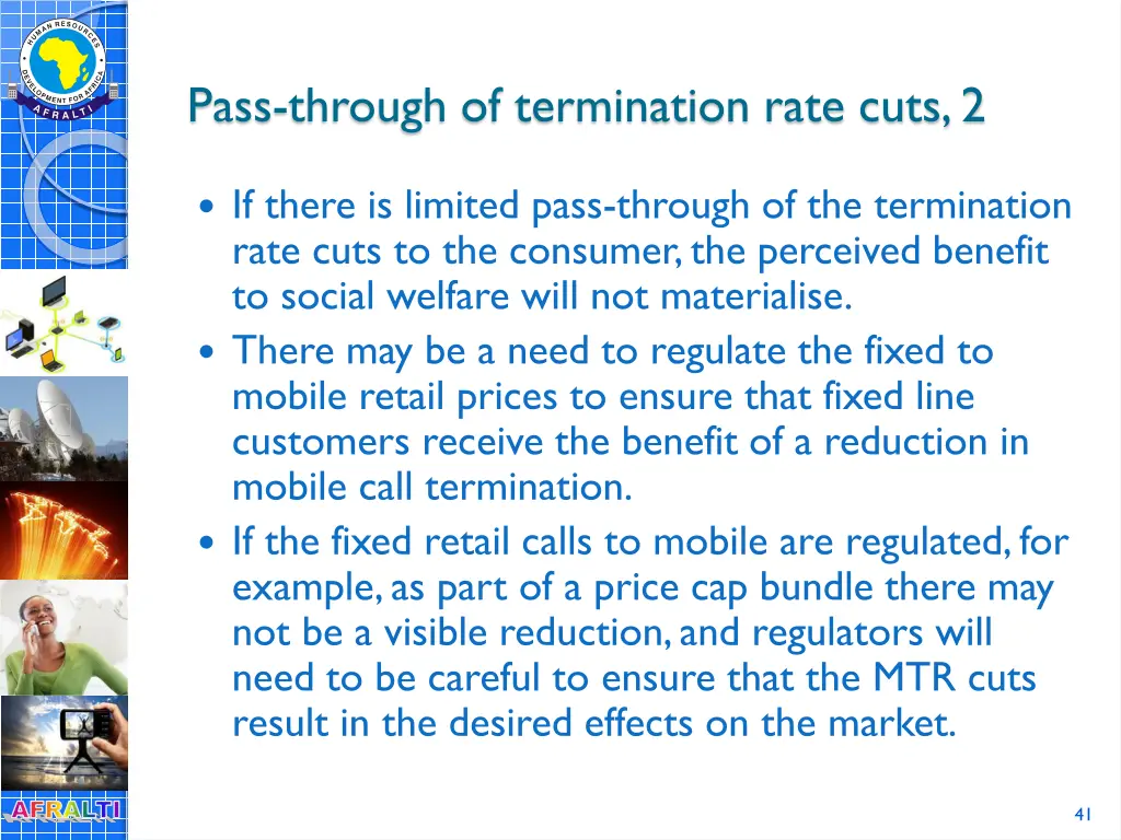 pass through of termination rate cuts 2