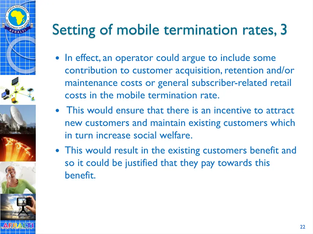 setting of mobile termination rates 3